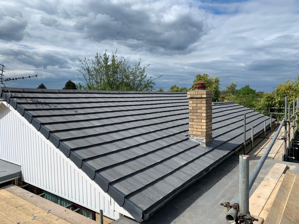 New tiled roof